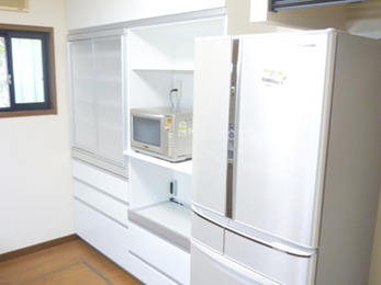 買い置きした食料もたくさん収納できるようになりました。